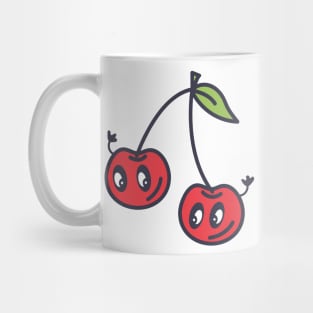 Kawaii Cherry Smiles Mug